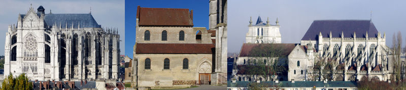 La cath&eacute;drale, la Basse-Oeuvre et l'&eacute;glise Saint-&Eacute;tienne, photo ABC